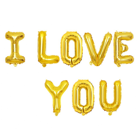 К Надпись, I love you, Золото, 17