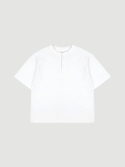 ПРЕДЗАКАЗ Футболка оверсайз с застёжкой-планкой Mjölk Белый