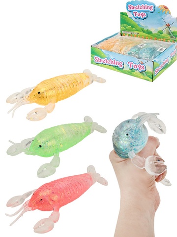 Антистресс-мялка Рак 18х7,5см, в уп 12шт. цена за шт. (м)