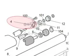 Втулка нагревательного вала Ricoh AE031046