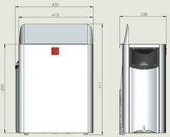 HARVIA Электрическая печь Wall HSW600400M SW60 черная