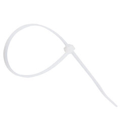 Хомут-стяжка для кабеля 2,5х200мм нейлон белый (уп.100шт)---