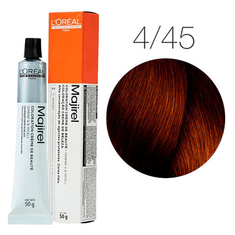 L'Oreal Professionnel Majirel 4.45 (Шатен медный махагоновый) - Краска для волос