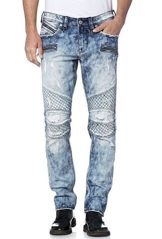 Rock Revival | Джинсы мужские GAYLE S202 SKINNY MOTO RP2071S202 перед