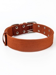 Зооник ошейник брезент двойной 45мм (51-72см) коричневый