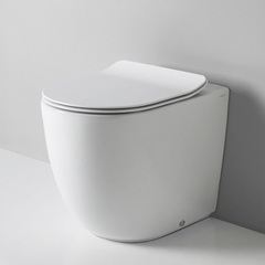 ArtCeram File 2.0 FLV005 05 30 Унитаз, Artceram, File 2.0, безободковый (с открытым смывным краем), тип установки-приставной, ширина, мм-370, глубина, мм-530, высота, мм-420, форма чаши-овальная, выпуск-универсальный, материал-керамика, сиденье-необх фото