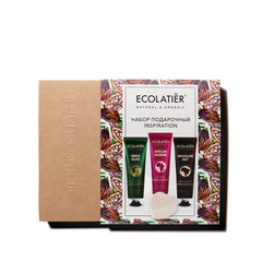 Ecolatier Подарочный набор INSPIRATION  (крем для рук 3шт*30мл+мыло 80г) 200г