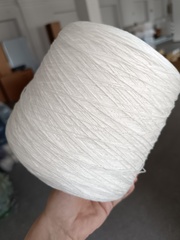 Хлопок 100% с люрексом - белоснежный - 500гр - 100гр/500м