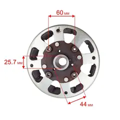 Якорь DDE DPG5551i со стороны глушителя (5551-5900-0000)