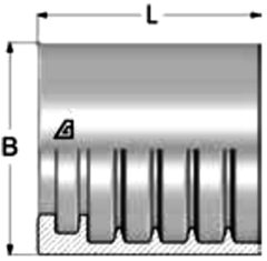 Муфта DN 25 2SN ALFAGOMMA