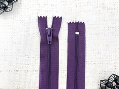 Молния брючная SBS автомат, L 20 см, Т3, н/р, фиолетовый