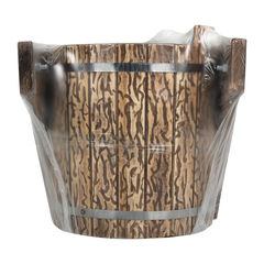 Русский душ 13 л, обливное устройство c пластиковой вставкой и наливным клапаном (искусственно состаренное), липа,