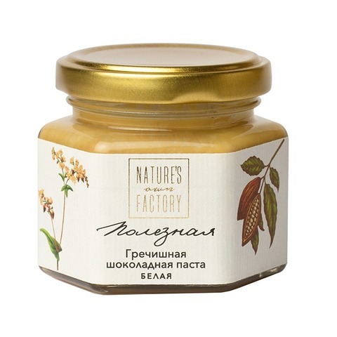 Гречишная паста Фабрика природы с бел. шоколадом 120г