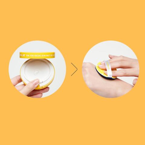 ATOPALM Tok Tok Facial Sun Pact SPF43 PA+++ 15g,Солнцезащитный кушон 15 г (для телей 6+ и взрослых)