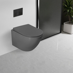 Унитаз подвесной Vincea Globo Tornado, цвет антрацит матовый, ультратонкое soft-close сиденье