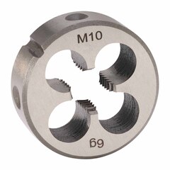 Плашка М10х1,5 DINEN22568 CrV 6g 30х11мм H-Tools 210100HT