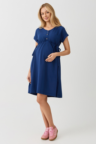 Платье для беременных 16450 синий