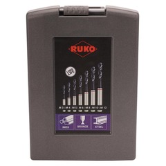 Набор метчиков машинных M3 -M12 HSSE-TiALN DIN371/376 (Винт., C/2,5P, R35) 7пр Ruko 245069RO