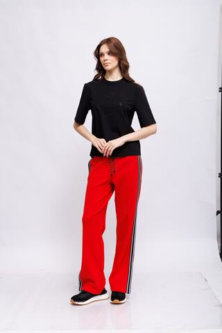 Marc Cain Sports Футболка хлопковая с блестящей отделкой