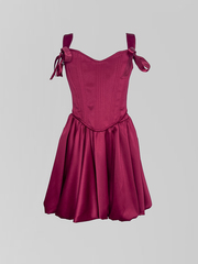 Костюм Dreess однотонный с корсетом и юбкой-баллон