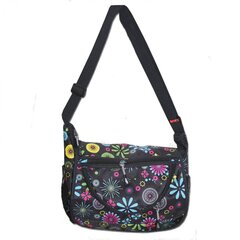 
          Сумка женская/для девочки Alingar, 250х300х110 мм, "Цветы", рем.через плечо, 1 отделение, влагост. текстиль, внеш. карманы, розовый (цветочный узор)