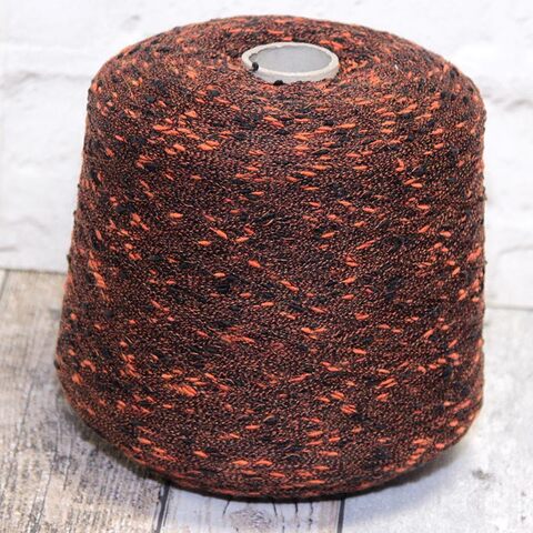 Фасонный меринос A ZETA FILATI VIENNA 800 черный с оранжевым