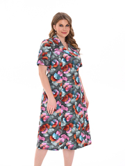 4536 Халат на пуговицах