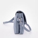 Сумка Саломея 1070 гладкий серо-голубой