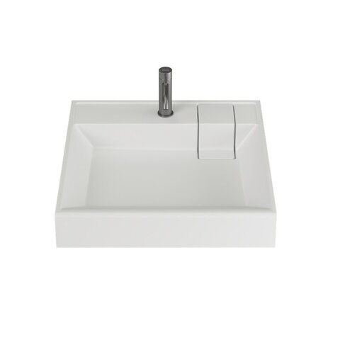 Ceramica Nova CN0101 Раковина над стиральной машиной CERAMICANOVA Quattro 600x600x123 мм, с кронштейнами, белый, арт. CN0101