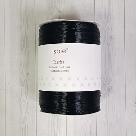 Рафия Ispie 226A (7502601) Черный жемчуг Black pearl