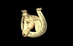 Силиконовый молд № 480 Конь в подкове