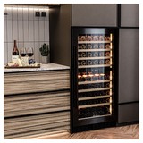 Винный шкаф MEYVEL MV99PRO-KBT2 265 л 595х700х1200 мм черный