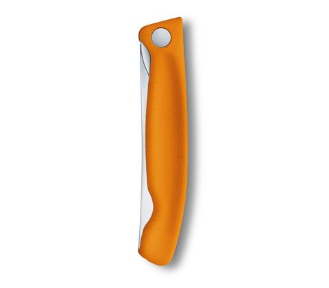 Нож кухонный складной Victorinox Classic, 110 mm, Wavy Edge, Orange (6.7836.F9B)