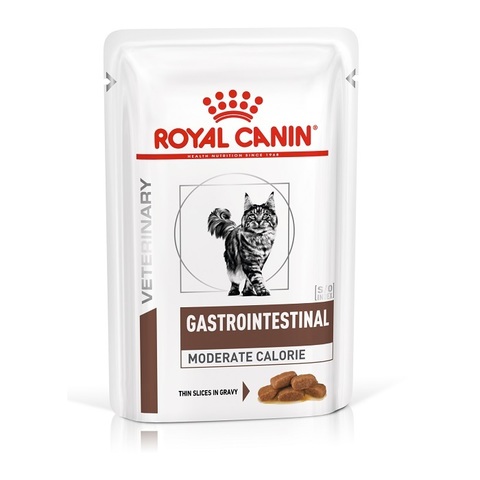 Royal Canin Gastro Intestinal Moderate Calorie пауч для кошек при нарушениях ЖКТ 85г