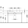 Duravit Vero Раковина для мебели с перел., с 1 отв. под смес., 1050x490мм, Цвет: Белый 329100000