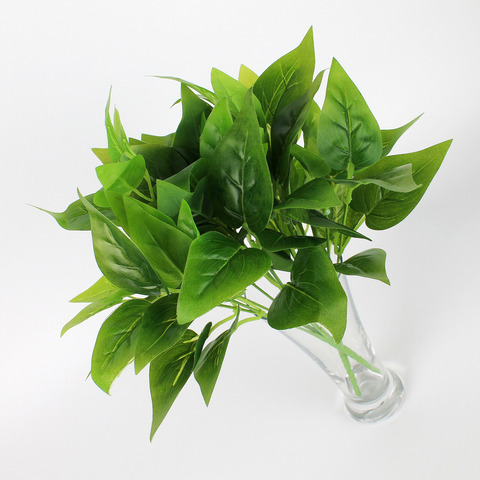 Сирень букет листьев, зелень искусственная, ветка 35 см., набор 2 букета.