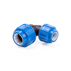 Отвод компрессионный для ПНД труб Lammin, 25 x 20 мм