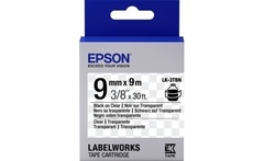 653004 Картридж EPSON с лентой LK3TBN (лента прозрачная 9мм, Прозр./Черн. )