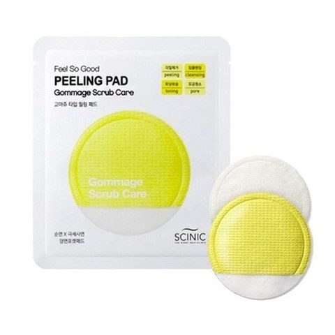 Scinic Feel So Good Peeling Pad Gommage Scrub Care очищающий пилинг-спонж для лица