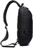 Картинка рюкзак однолямочный Ozuko 9223l black - 3