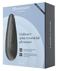 Черный бесконтактный стимулятор клитора Womanizer Classic 2 - 