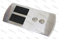 Пост вызывной в сборе, белая статическая подсветка, шлифованная нержавеющая сталь, BHH-135-TM-WRUC-C15-R430C-CPLT-S-W