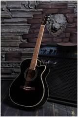 FLIGHT F-230C BK Гитара акустическая шестиструнная