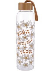 Бутылка для воды 0,5, с деревянной крышкой, в ассортименте