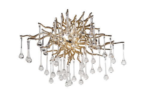 Бра 50х40см Garda Decor Капли шампань стиль современный ар-деко