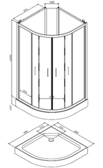 Душевая кабина AM.PM Joy - W85C-001-090GT