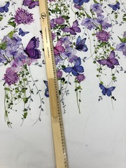 Кулирка Бабочки купон 82см 180г/м ш180см компакт Пенье