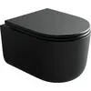 Ceramica Nova CN4006TMB CN4006TMB Подвесной унитаз Ulma Торнадо безободковый, с ультратонким сиденьем с микролифтом, с крепл