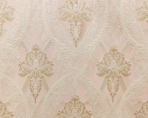 Портьерная ткань Лукреция жаккард с рисунком розовый