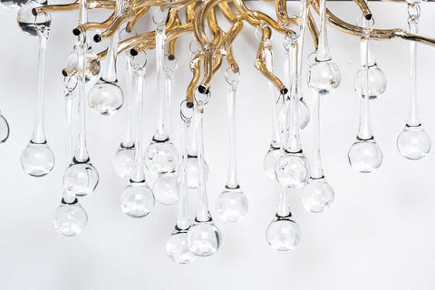 Бра 50х40см Garda Decor Капли шампань стиль современный ар-деко